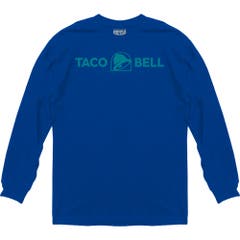 Long Sleeve Taco Bell Turquoise Logo Long Sleeve T-Shirt Taco Bell Pop Culture