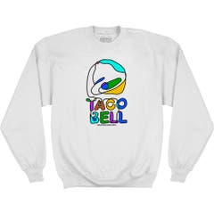 Hoodies and Sweatshirts Taco Bell One Line Logo Sweatshirt Taco Bell Pop Culture