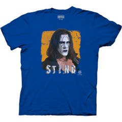 WWE Sting Retro Distressed Style Adult Crew Neck T-Shirt