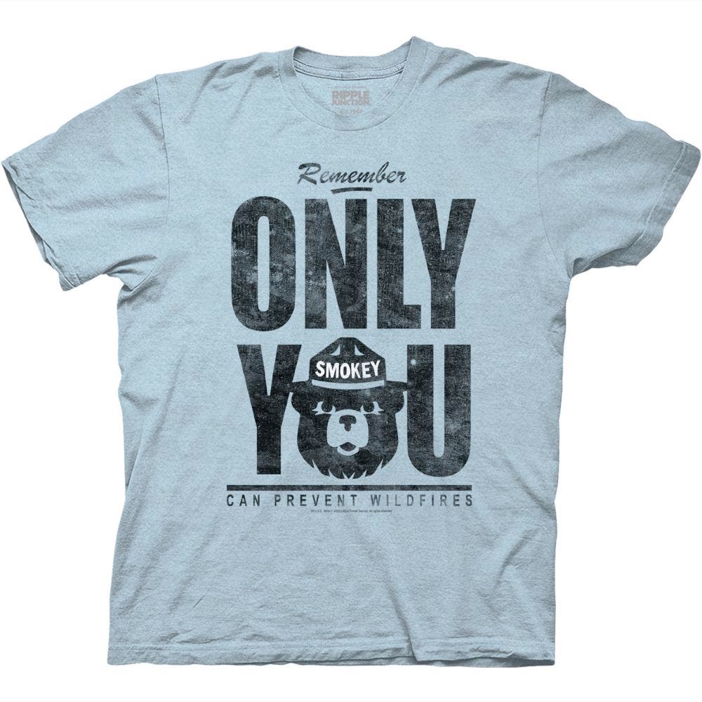 Smokey Bear Distressed Oversized Only You T-Shirt