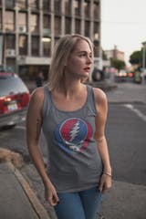 Grateful Dead Distressed Steal Your Face Junior Cami