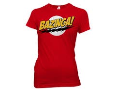 Big Bang Theory Bazinga Juniors Crew T-Shirt