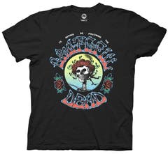 T-Shirts Vintage Black Grateful Dead I'd Rather Be Following the Grateful Dead  Bertha T-Shirt SM Vintage Black Grateful Dead Music