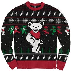 Good Ol' Grateful Dead with Bear Holiday Ugly Sweater