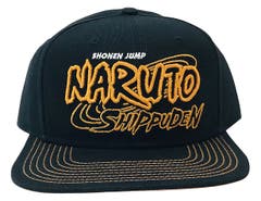 Hats Naruto Shippuden 3D Logo Flat Bill Snap Back Hat Naruto Shippuden Anime