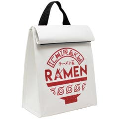 Bags and Backpacks White Naruto Shippuden Ichiraku Ramen Bowl Roll Top Lunch Bag  - One Size Naruto Shippuden Anime