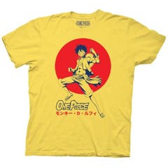 One Piece Luffy D. Monkey Two Color Crew T-Shirt