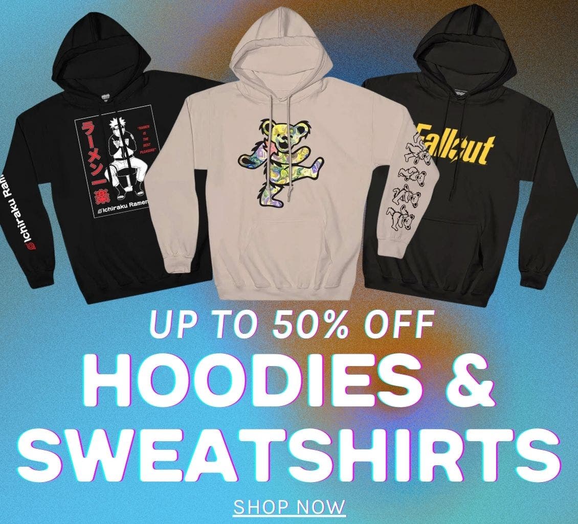 up to 50% off Hoodies and Sweatshirt