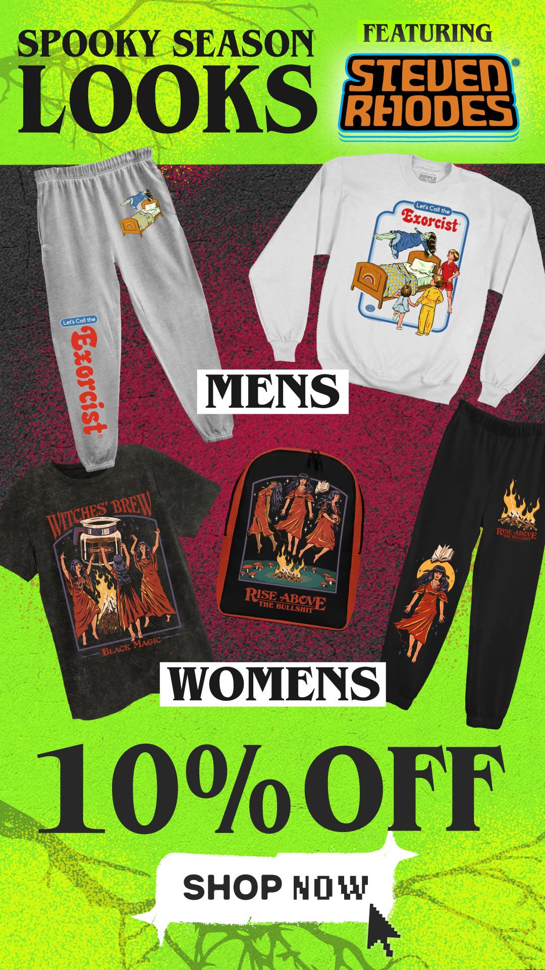 Shop 10% Off Steven Rhodes Spooky Season Look of the Month Featuring Steven Rhodes 10% Off