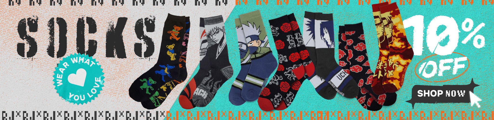 Shop 10% Off Socks Featured Category of the Month 10% Off Socks