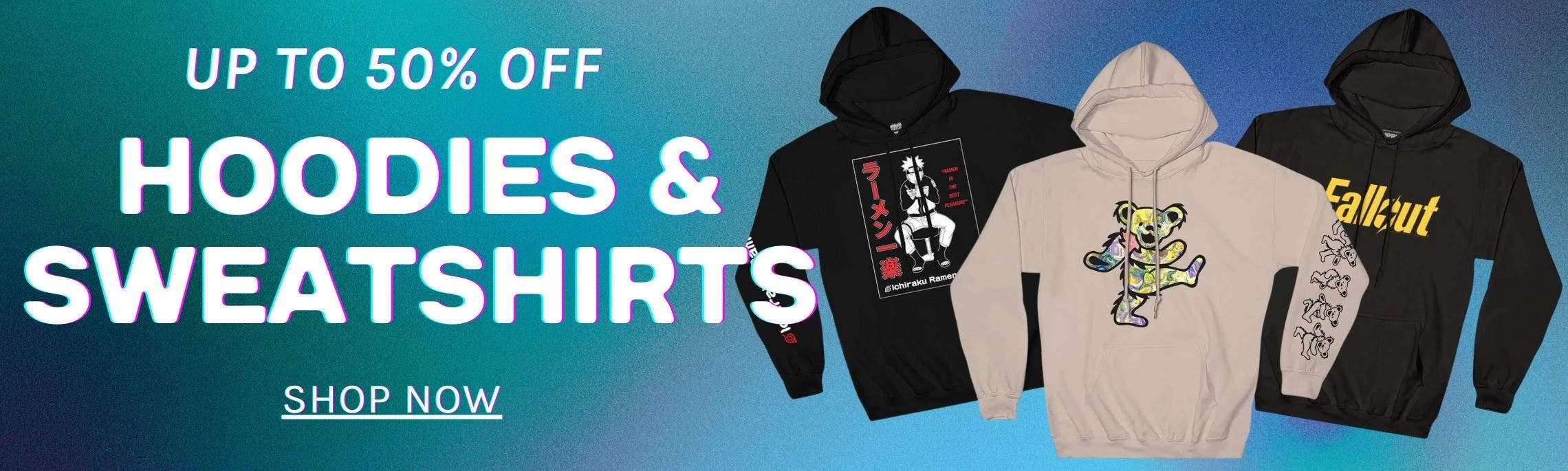 up to 50% off Hoodies and Sweatshirt